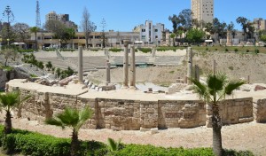 The ruins of the Roman Amphitheater