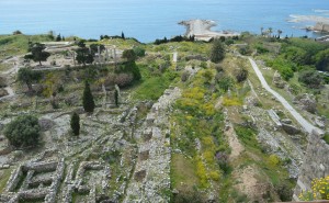 十字軍の城砦から見た古代遺跡群の一部(西側）