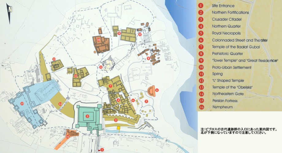 古代遺跡群案内図