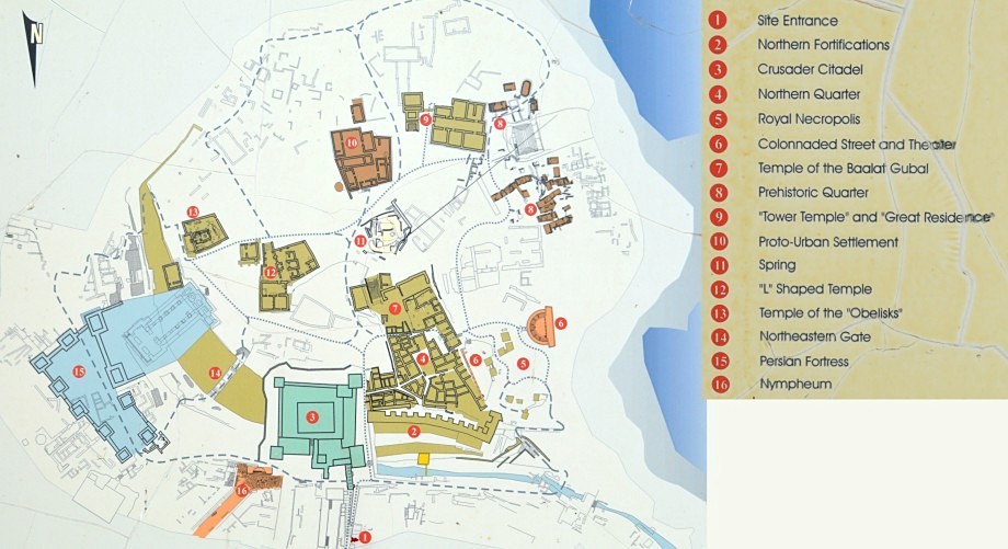 Illustrate Map of the Ancient Ruins