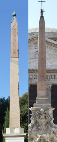 Comparison with the pair of Obelisks