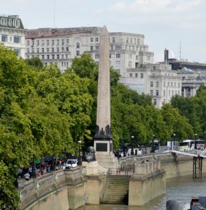 Looking from the Golden Jubilee Bridges