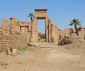 East gate looking from the Festival Hall of Thutmose III