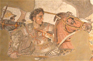 Mosaic illustrates Alexander the Great