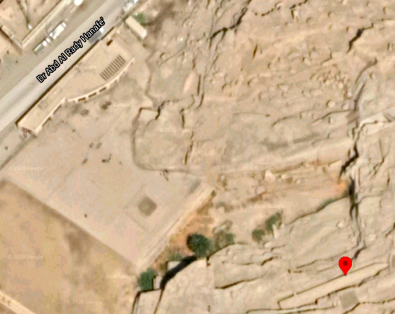 Satellite picture of the unfinished obelisk